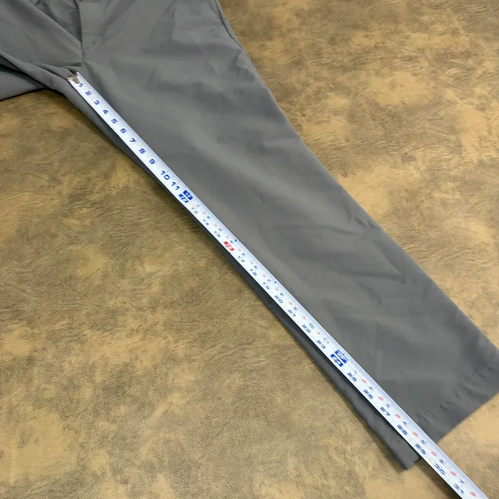 Banana Republic Core Temp Pants Mens 32x30 Gray Slim Straight Golf Chino 5553